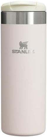 Stanley AeroLight Transit Bottle 16 oz | Locking Drink Through Lid | Leak Resistant Water Bottle or Coffee Travel Mug | Lightweight Insulated Stainless Steel | BPA-Free | Rose Quartz