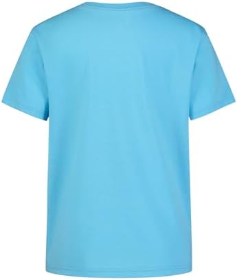 Boys' Lifestyle Short Sleeve T-Shirt, Slim-fit Logo Tee, Cotton Blend Fabric