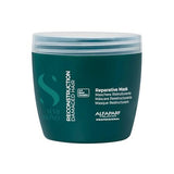Alfaparf Milano Semi di Lino Reconstruction Reparative Mask - Color Safe Deep Conditioning Hair Mask - Damaged Hair Repair - For Medium to Thick Hair - Vegan Formula (17.2 oz)