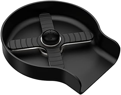 HGN Stainless Steel Glass Rinser for Kitchen Sinks,Metal Cup Washer, Kitchen Sink Cup Rinser,Kitchen Sink Accessories,Matte Black