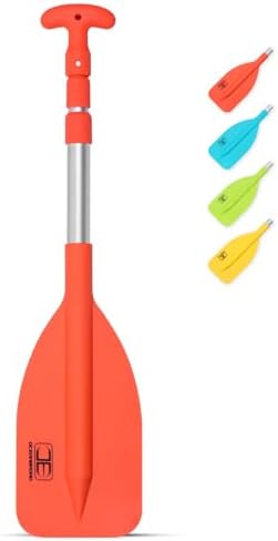 OCEANBROAD Telescoping Emergency Paddle 21''-42''/26''-54'' Aluminium Shaft for Kayaing Boating Canoeing River Tubing