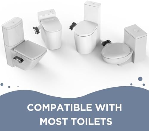 HOPOPRO Bidet Attachment for Toilet, Non-Electric Bidet Ultra-Slim Dual Nozzle (Feminine/Rear Wash), Fresh Cold Water Sprayer Bidets for Existing Toilets with Adjustable Pressure Control, Black