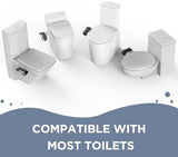 HOPOPRO Bidet Attachment for Toilet, Non-Electric Bidet Ultra-Slim Dual Nozzle (Feminine/Rear Wash), Fresh Cold Water Sprayer Bidets for Existing Toilets with Adjustable Pressure Control, Black