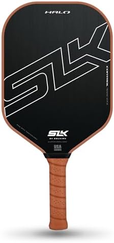 Selkirk Sport SLK Halo Raw Carbon Fiber Pickleball Paddle | Designed in The USA | Choose from The T700 Raw Carbon Fiber Power, The 18k Ultraweave Control, or The Kevlar Linkweave Thermoformed Pro
