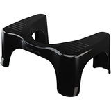 Squatty Potty The Original Bathroom Toilet Stool, Curve Lightweight with Sleek and Modern Design, Black, 7"
