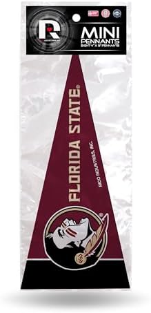 Rico Industries NCAA Mini Pennant Set 4" x 9" Felt Mini Pennant Team Set (Includes 8 Pieces)