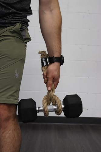 Monkee Grip Original Rope Grips – Enhance Grip Strength & Endurance, Versatile Fitness Accessory for Dumbbells & Barbells, Pull Up Bars Durable & Comfortable Design