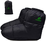 Down Booties Warm Socks for Men & Women - Ultralight Sleeping Sock for Camp, Backpacking - Soft & Cozy Camping Sleeping Bag Tent Down Slippers Foot Warmer