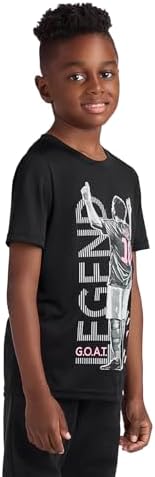 Boys' Lifestyle Short Sleeve Top, Loose-fit Shirt with Logo, Comfortable