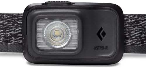 BLACK DIAMOND Astro 300-R Rechargeable LED Headlamp, Dimmable IPX4 Rainproof Headlamp for Camping, Hiking, Running, Work, Travel, Graphite