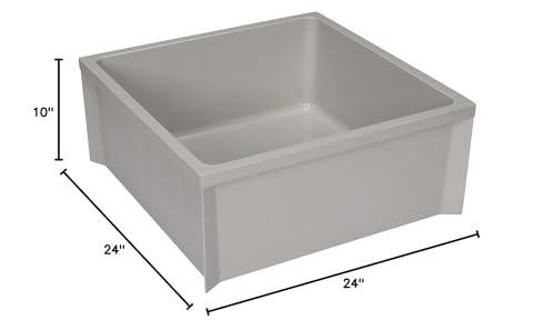 Zurn Z1996-24 Z1996 24" x 24" Mop Basin with PVC Drain Assembly