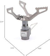 BRS Stove BRS 3000T Stove Titanium Ultralight Backpacking Stove Portable Propane Camping Stove Gas Burner Camp Stove only 26g with Extra O Ring (BRS-3000T Stove)