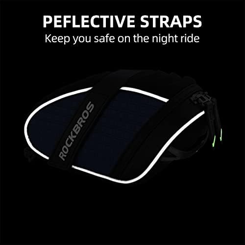 ROCKBROS Bike Saddle Bag Bicycle Seat Bag 3D Shell Saddle Bag Under Seat Cycling Seat Pack for Mountain Road Bike Bicycle Blue