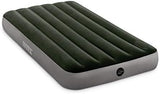 Intex 64761E Dura-Beam Standard Downy Air Mattress: Fiber-Tech – Twin Size – Built-in Foot Pump – 10in Bed Height – 300lb Weight Capacity
