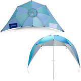 Beach Shelter Umbrella Premiere UPF 50+ Umbrella Shelter for Sun and Rain Protection for Adult (10-Foot, Blue Green)