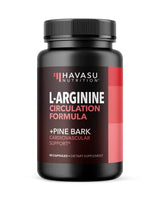 L-Arginine 1800mg and Pine Bark Extract 100mg - Nitric Oxide Supplement for Men - Performance Supplement for Men's Health - 90 Count - Endurance, Recovery Support - Vegan, Non-GMO Capsules