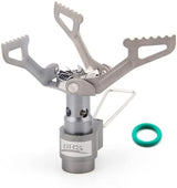 BRS Stove BRS 3000T Stove Titanium Ultralight Backpacking Stove Portable Propane Camping Stove Gas Burner Camp Stove only 26g with Extra O Ring (BRS-3000T Stove)
