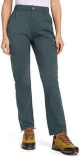 TBMPOY Women's Hiking Cargo Pants Lightweight Water Resistant Quick Dry Fishing Camping Travel Work Pant with 6 Pockets