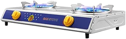 Vivicreate Camping 20000 BTU 2 burner stainless steel panel auto ignition Propane Gas Outdoor Garden Fishing Hiking Camp Restaurant Stove Burner