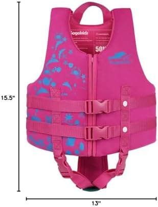 Gogokids Toddler Swim Vest, Kids Floaties – Boys & Girls Buoyancy Jacket, Swimming Aid for Pool & Beach, Fits 2-8 Years / 22-60 lbs