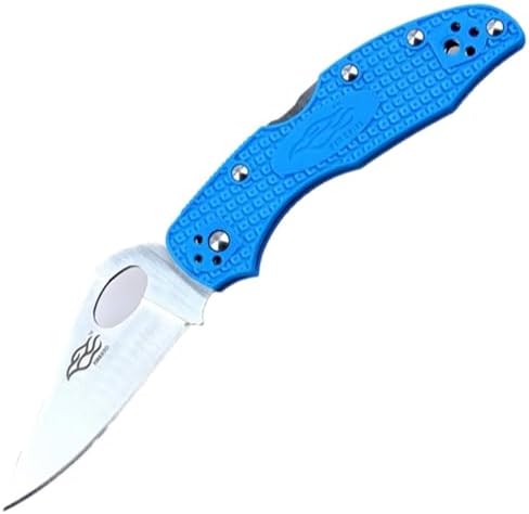Firebird GANZO F759M Pocket Folding Knife 440C Stainless Steel Blade Nylon Glass Fiber Anti-Slip Handle with Clip Fishing Camping EDC Knife (Blue)