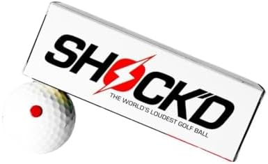 SHOCK'D GOLF BALLS - The World's Loudest Golf Ball - Viral Prank Ball (Sleeve of 3, Novelty)
