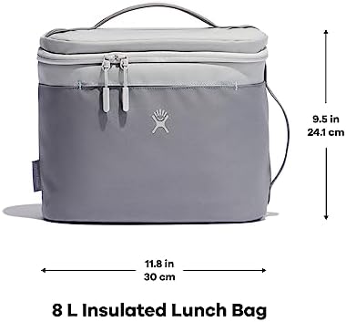 Hydro Flask Lunch Bag - Insulated Reusable Zipper Travel Lunchbox Lunchbag Food Container - Non-Toxic & BPA-Free