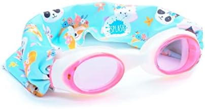 Splash Place SWIM GOGGLES with Fabric Strap - Adult & Kids Swim Goggles - PINKS & PURPLES