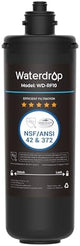 Waterdrop RF10 Replacement Filter Cartridge for 10UA/10UB Under Sink Water Filter, Reduces PFAS, PFOA/PFOS, Lead, Chlorine, Bad Taste & Odor, NSF/ANSI 42 Certified, 11K Gallons High Capacity