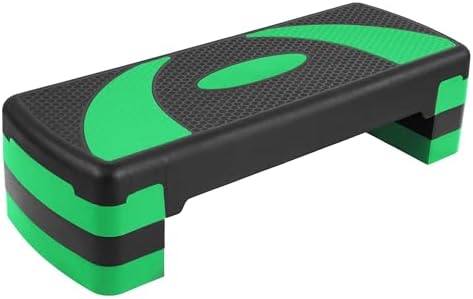 BalanceFrom Aerobic Exercise Step Platform, Home & Gym Workout Stepper, Green