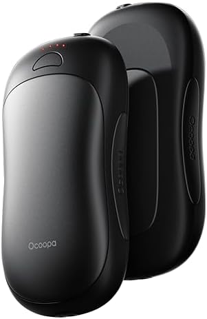 OCOOPA AI Smart Magnetic Double-Sided Heating Hand Warmers Rechargeable 2 Pack,10000mAh Electric Heater, Larger Warming Surface, 4 Heat Levels, Max 136°F, Men Gifts for Christmas,UT3 PRO