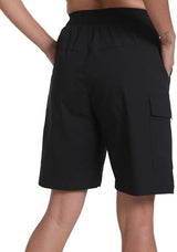 Rrosseyz Women's Hiking Cargo Shorts with Pockets Quick Dry Athletic Gym for Women Exercise Lounge