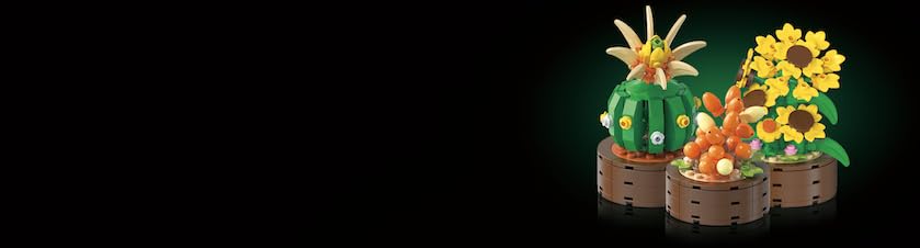 15 Pack Flowers Plants 3.6MM Mini Building Sets - 1314PCS Flower Succulents Botanical Collection for Home Office Décor Block Toy, Party Favors for Christmas Mother's Day Birthday Adults Kids Girls 10+