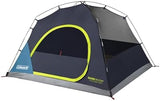 Coleman 4-Person Dark Room Skydome Camping Tent, Blue