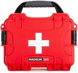 NANUK 903 Waterproof First Aid Box Empty – Durable, Medical First Aid Organizer Case, IP67-Rated, Dustproof, Impact-Resistant, and Floats (7.4" x 4.9" x 3.1") – Red