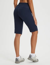 baleaf Women's 13'' Knee Length Hiking Shorts Quick Dry Water Resistant Lightweight Bermuda with Pockets