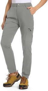 TBMPOY Women's Hiking Cargo Pants Lightweight Water Resistant Quick Dry Fishing Camping Travel Work Pant with 6 Pockets