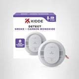 Kidde Hardwired Smoke & Carbon Monoxide Detector, 10-Year Battery Backup, Interconnectable LED Warning Light Indicators, 30CUA10
