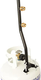 Flame King FK-DP2PC 3 Outlet Adapter 20 to 1LB Propane Distribution Post Pole Tree Stem Stand for Stove, Lanterns, and Camping, Black