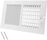 10 x 6 Inch [Duct Opening] Air Vent Covers for Wall or Ceiling - High Airflow 2 Way Steel Ventilation - Adjustable Wall/Ceiling Register, 11-3/4 Inch x 7-3/4 Inch [Overall Dimensions]