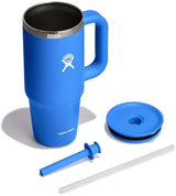 Hydro Flask 24 Oz Travel Tumbler with Handle, Lid and Straw - Insulated Stainless Steel in 24 Oz Cascade