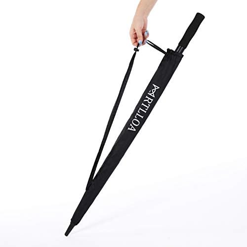 MRTLLOA 54/62/68/72 Inch Automatic Open Golf Umbrella, Extra Large Oversize Double Canopy Vented Windproof Waterproof Stick Umbrellas for Rain