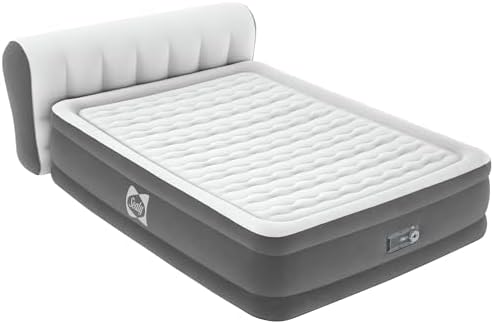 Sealy Tritech Airbed Queen 31" Headboard Built-in AC Pump
