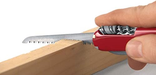 Victorinox Huntsman Swiss Army Knife, 15 Functions, Swiss Made Pocket Knife with Large Blade, Screwdriver, Scissors and Wood Saw - White