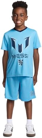 boys Lifestyle Short Sleeve 2-piece Set, Slim-fit Jersey Set With Top & Shorts