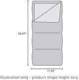 Coleman Heritage Big & Tall Cold-Weather Sleeping Bag - 10F Camping for Adults, Comfortable & Warm Flannel for Outdoor Use, Fits Adults up to 6ft 7in Tall