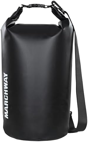 MARCHWAY Floating Waterproof Dry Bag Backpack 5L/10L/20L/30L/40L, Roll Top Sack Keeps Gear Dry for Kayaking, Rafting, Boating, Swimming, Camping, Hiking, Beach, Fishing