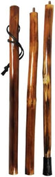SE 3 Piece 55" Detachable Pine Wood Walking/Hiking Stick with Metal Tip, Reinforced Rubber Tip, and Water-Resistant Travel Pouch - Portable and Durable for Outdoor Adventures