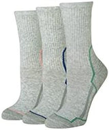 Amazon Essentials Women's Comfortable Cushioned Hiking Crew Socks, 3 Pairs