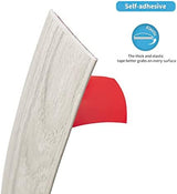 Art3d Self Adhesive Vinyl Floor Transition Strip, Laminate Floor Strip Floor Flat Divider Strip for Joining Floor Gaps, Carpet Threshold Transition, Floor Tiles (10 FT, 1.57in, White-Washed)